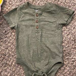 Old Navy Henley onesies 3-6 months